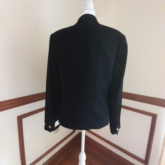 Austin Reed Black Wool Hanover Blazer 10P NWT New with Tags - Picture 4 of 14